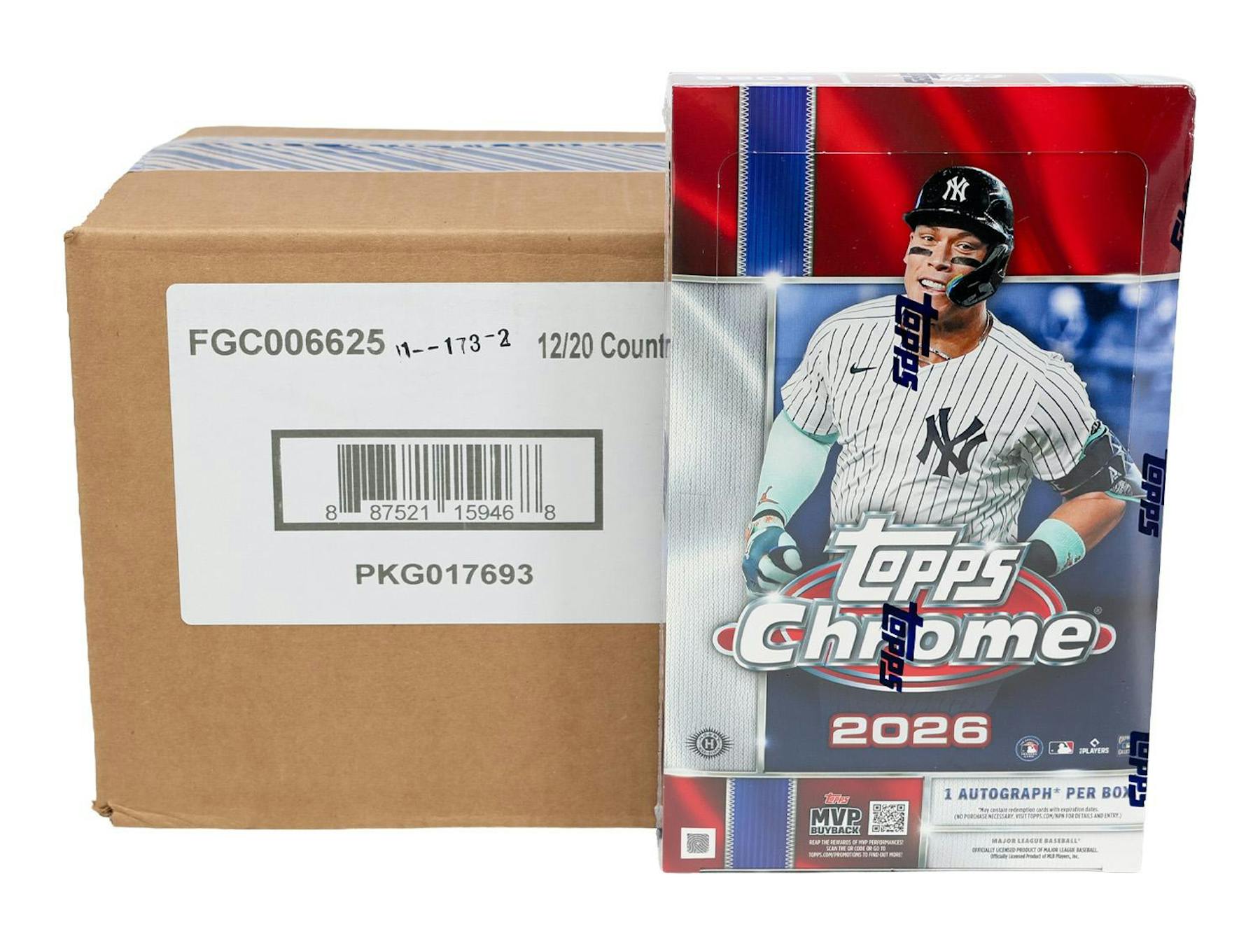 2026 Topps Chrome Baseball Hobby 12-Box Case (7/22)