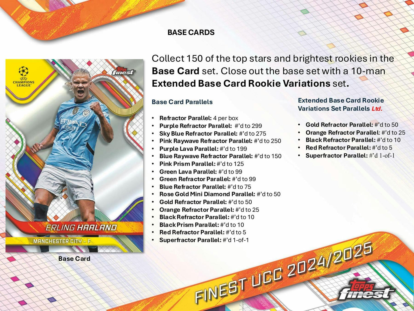 2024-25 Topps UEFA Club Competitions Finest Soccer Hobby Pack