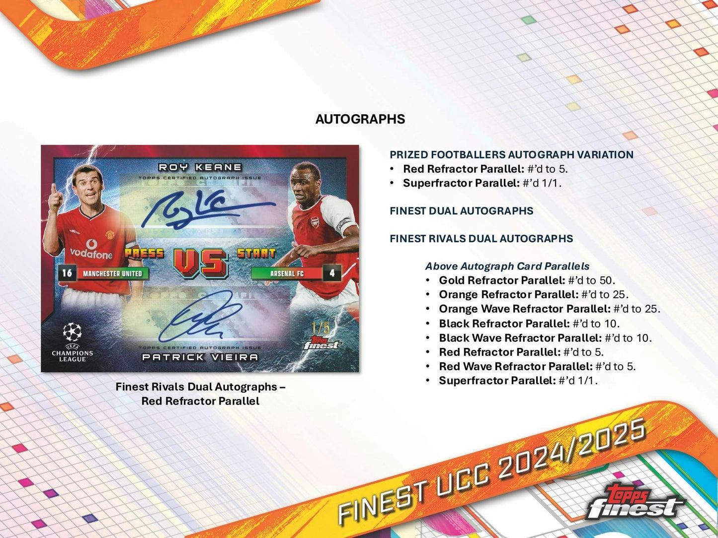 2024-25 Topps UEFA Club Competitions Finest Soccer Hobby Pack