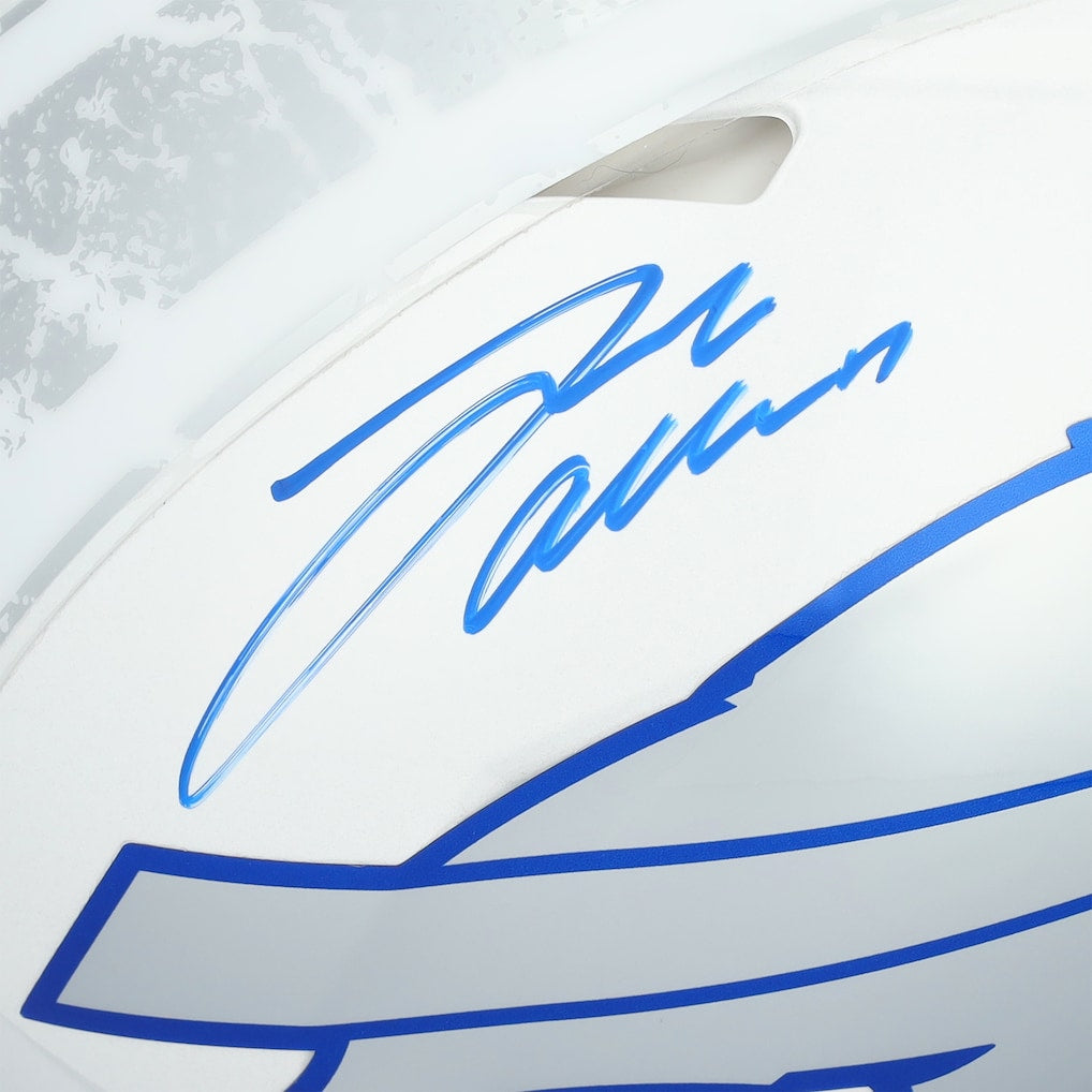 Josh Allen Buffalo Bills Autographed Fanatics Authentic Riddell 2025 Rivalry Speed Authentic Helmet