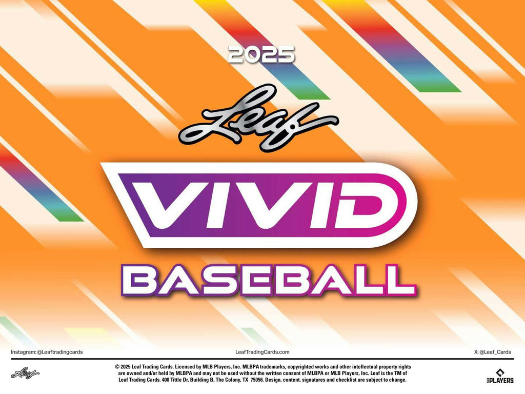 2025 Leaf Vivid Baseball Hobby Box