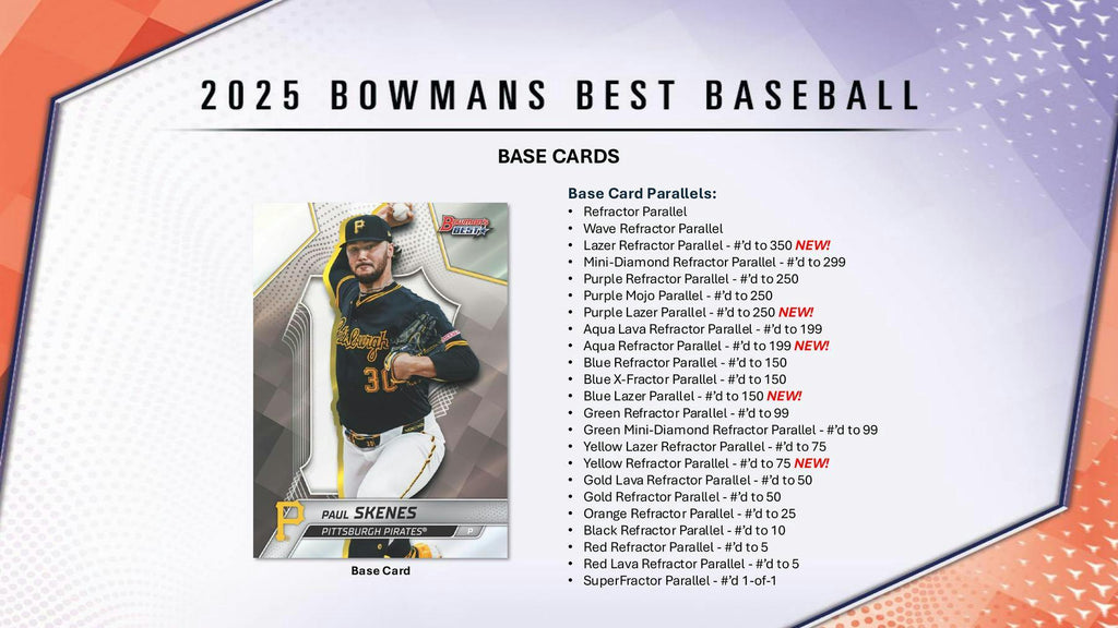 2025 Bowman's Best Baseball Hobby 8-Box Case (3/11)