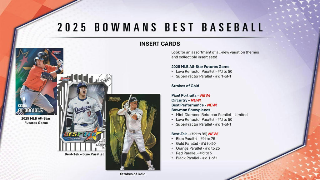 2025 Bowman's Best Baseball Hobby 8-Box Case (3/11)