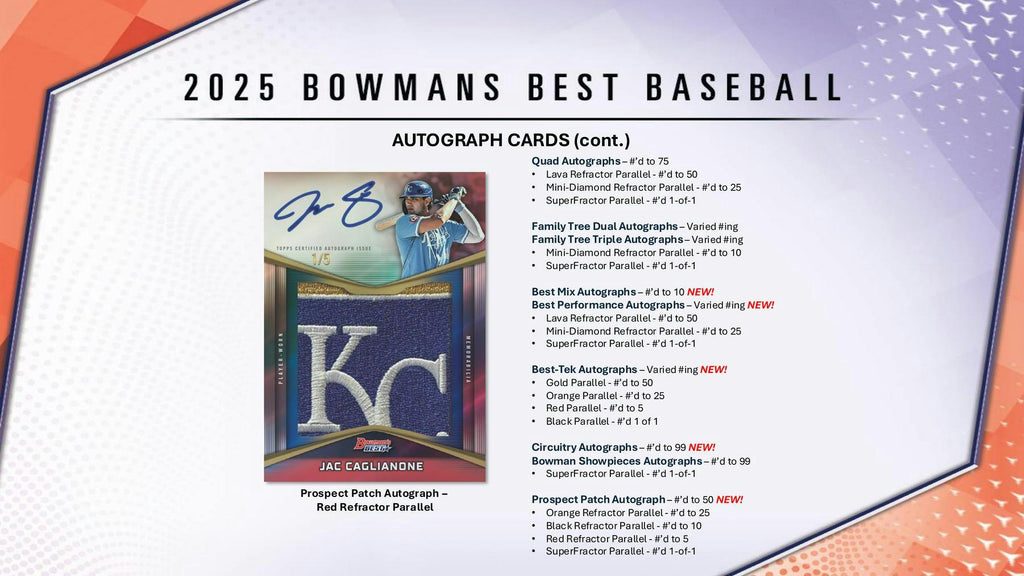 2025 Bowman's Best Baseball Hobby 8-Box Case (3/11)