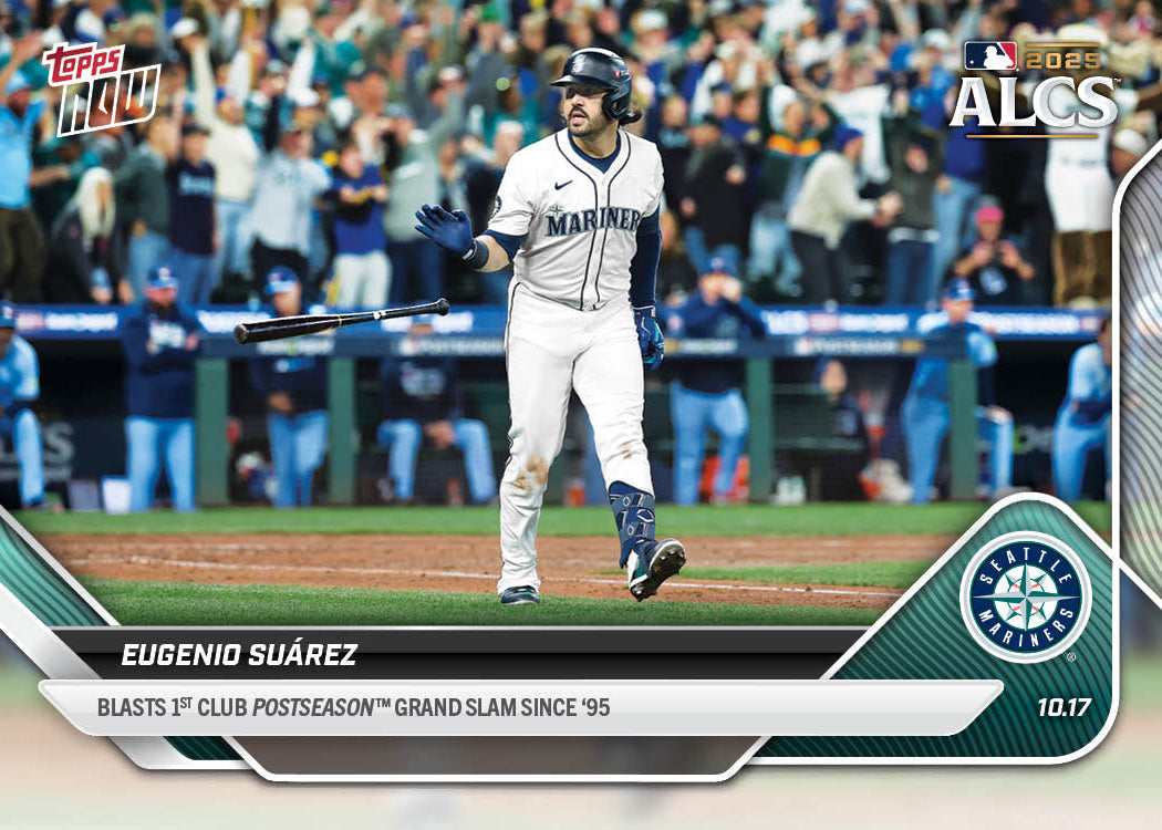 2025 Topps Now MLB Eugenio Suárez (10.17.25) #882 Blasts 1st Club Postseason Grand Slam Since ‘95 /4938