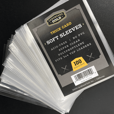 CBG Soft Sleeves (Thick) for Trading Cards (100ct Pack)