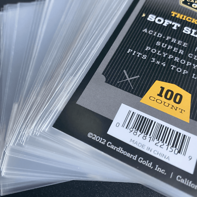 CBG Soft Sleeves (Thick) for Trading Cards (100ct Pack)