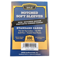 CBG Soft Sleeves (Standard Notched) for Trading Cards (100ct Pack)