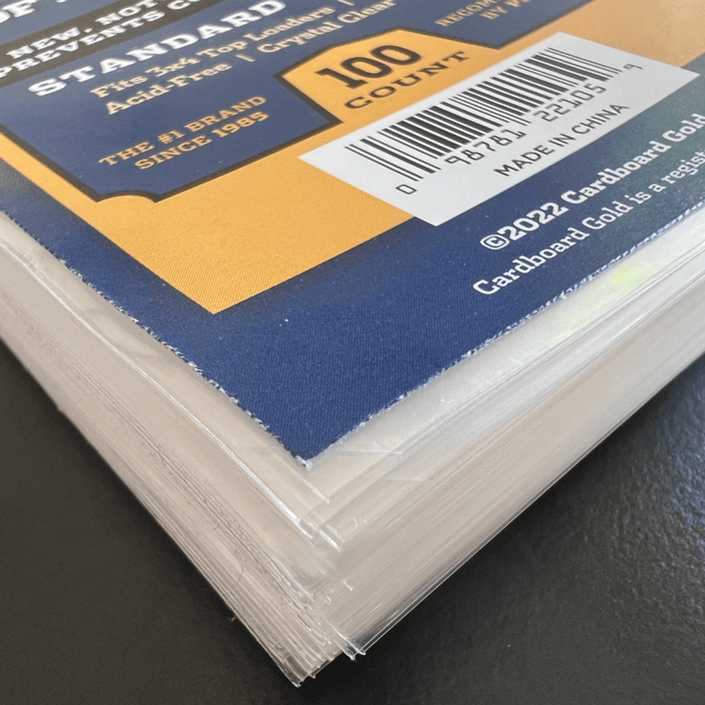CBG Soft Sleeves (Standard Notched) for Trading Cards (100ct Pack)