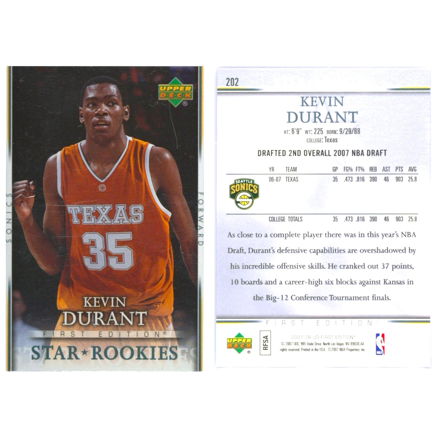 2007-08 Upper Deck First Edition Basketball Pack