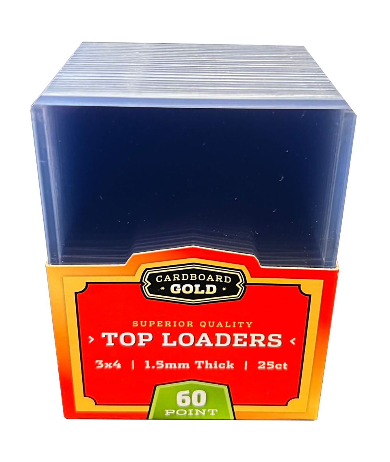 CBG Top Loaders for 60pt Trading Cards (25ct Pack)