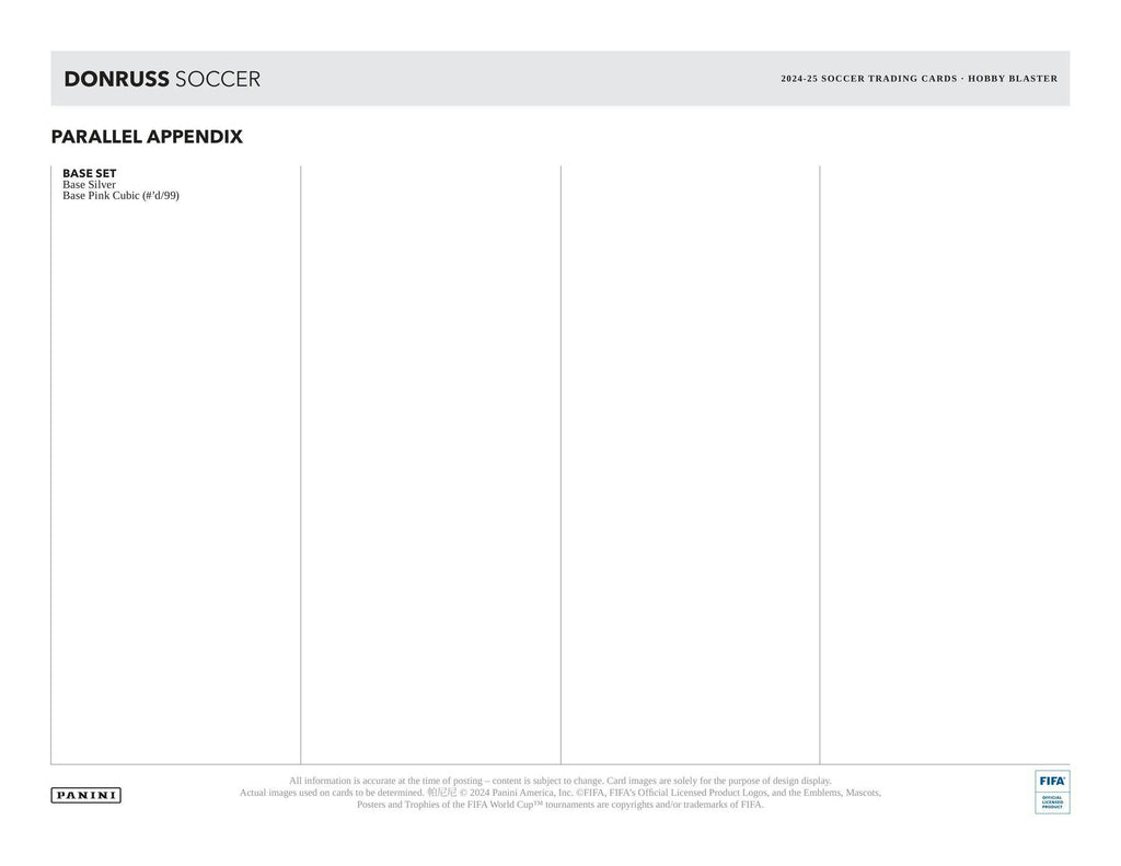 2024-25 Panini Donruss Soccer Hobby Blaster