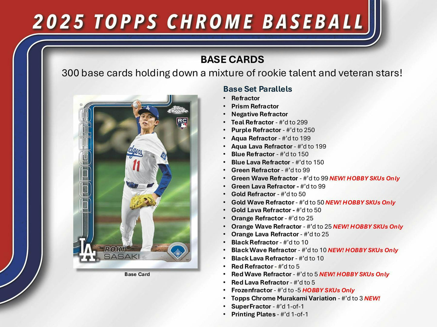 2025 Topps Chrome Baseball Hobby Pack (7/23)