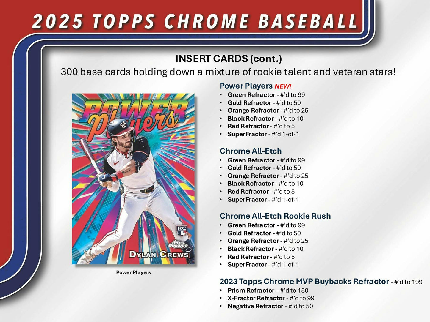 2025 Topps Chrome Baseball Hobby Pack (7/23)