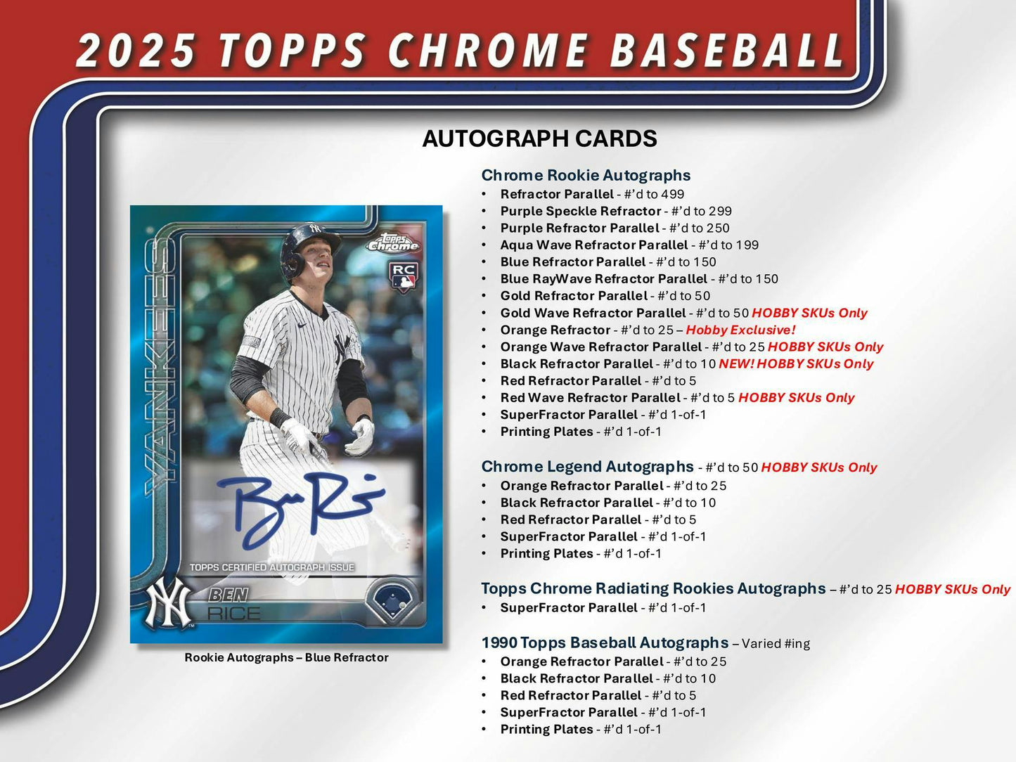 2025 Topps Chrome Baseball Hobby Pack (7/23)