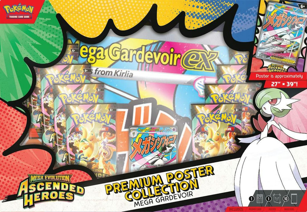 Pokemon Mega Evolution: Ascended Heroes Premium Poster Collection 6-Box Case (3/20)