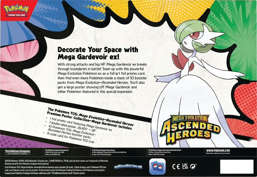 Pokemon Mega Evolution: Ascended Heroes Premium Poster Collection 6-Box Case (3/20)