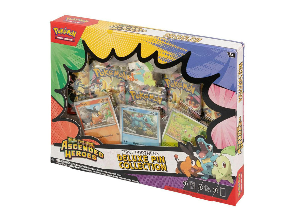 Pokémon Mega Evolution: Ascended Heroes First Partners Deluxe Pin Collection Box