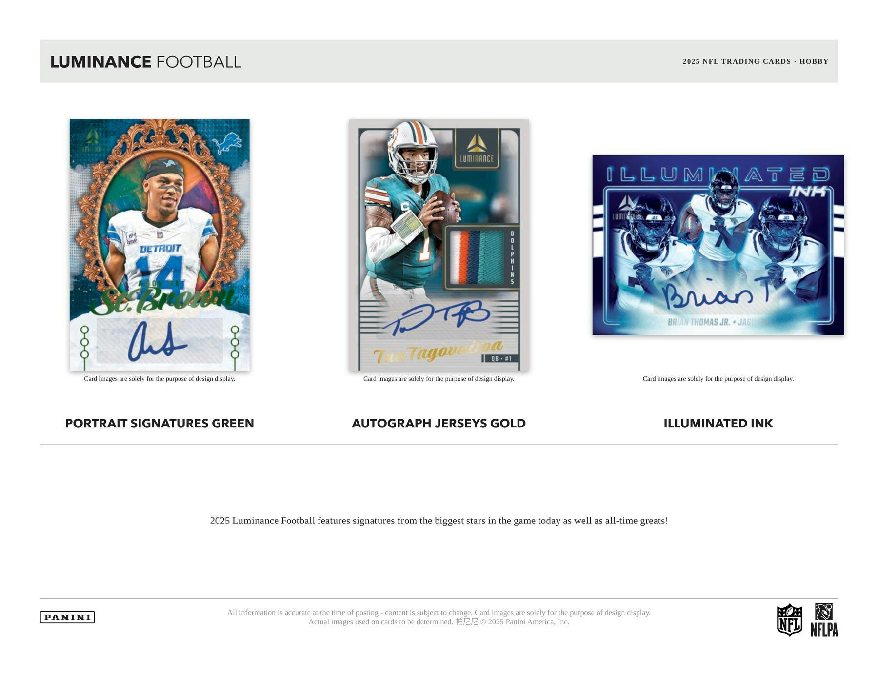 2025 Panini Luminance Football Hobby Box