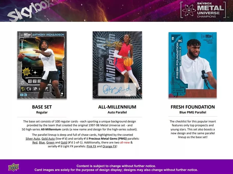 2023 Upper Deck Skybox Metal Universe Hobby Pack
