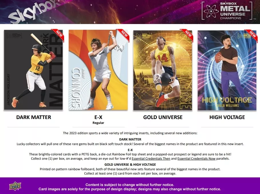 2023 Upper Deck Skybox Metal Universe Champions Hobby Box