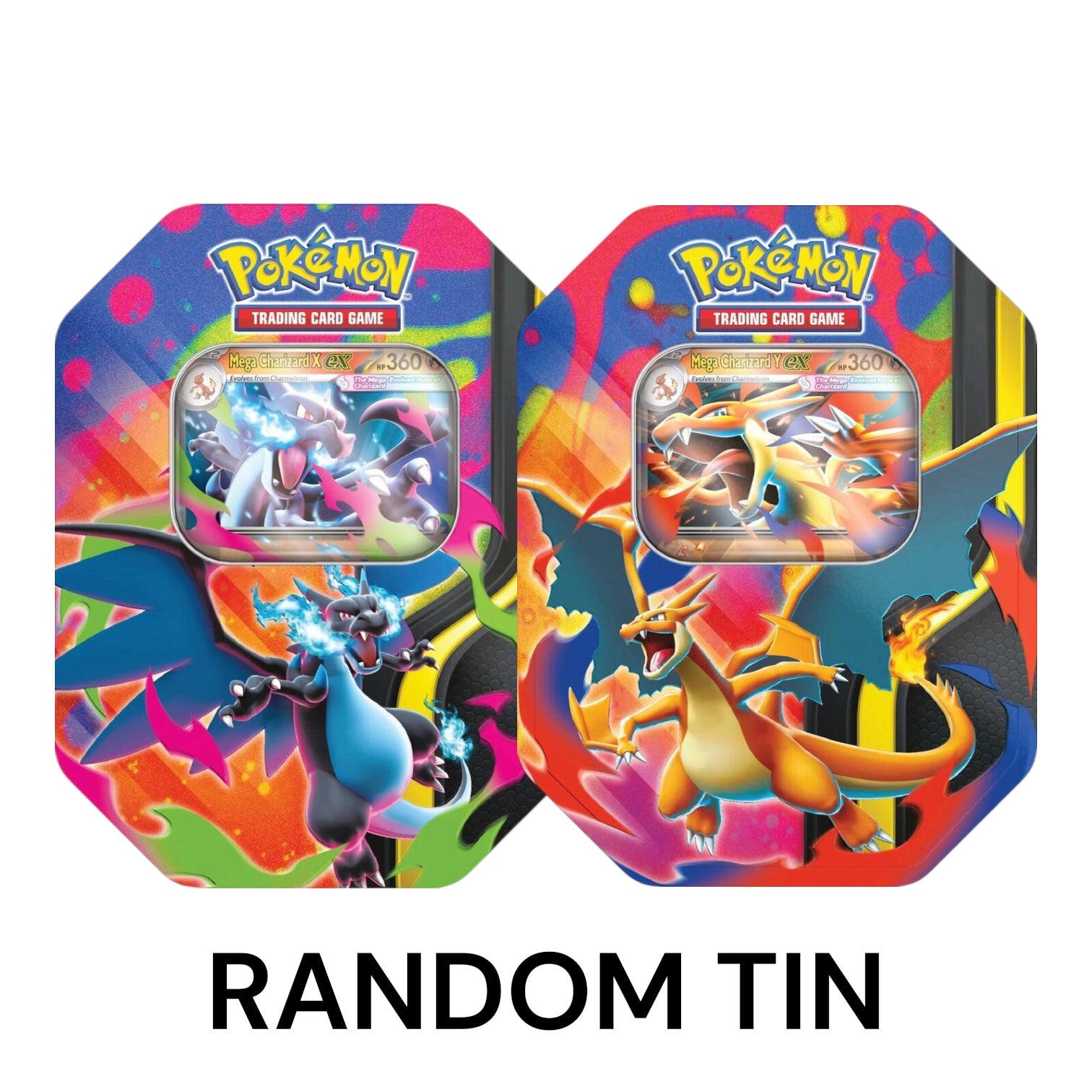 Pokémon TCG: Mega Charizard Tin (2/20) (X or Y assorted)