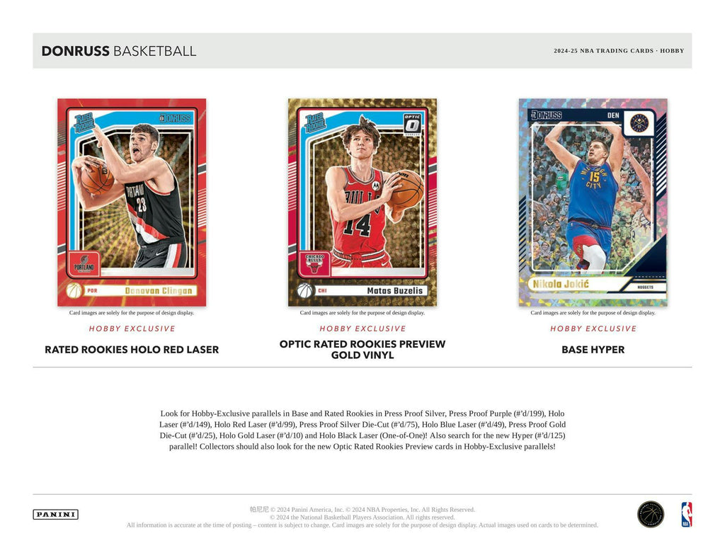 2024-25 Panini Donruss Basketball Hobby Pack