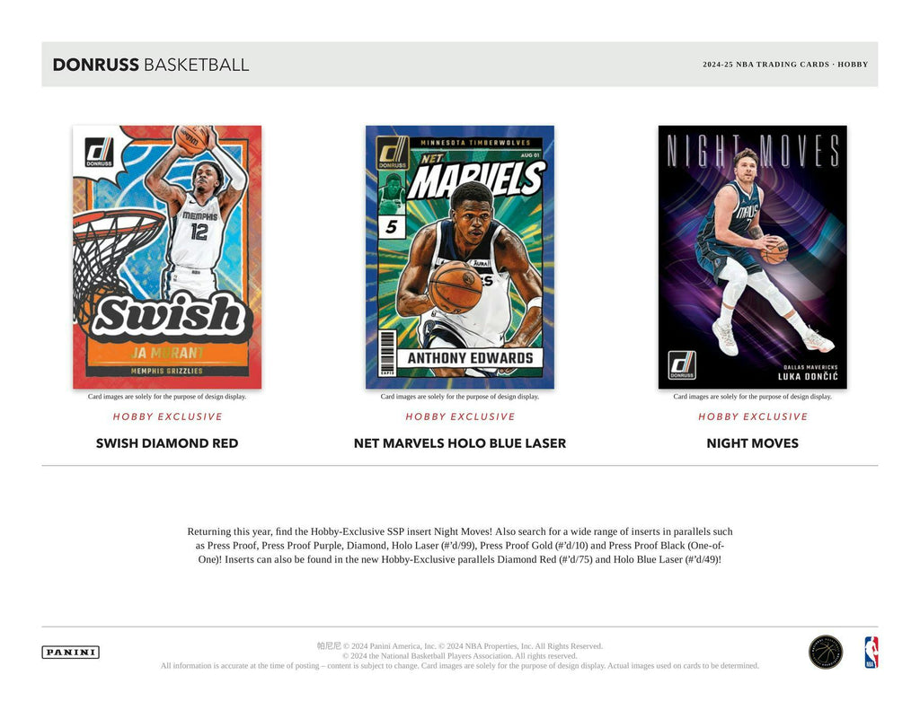 2024-25 Panini Donruss Basketball Hobby Pack