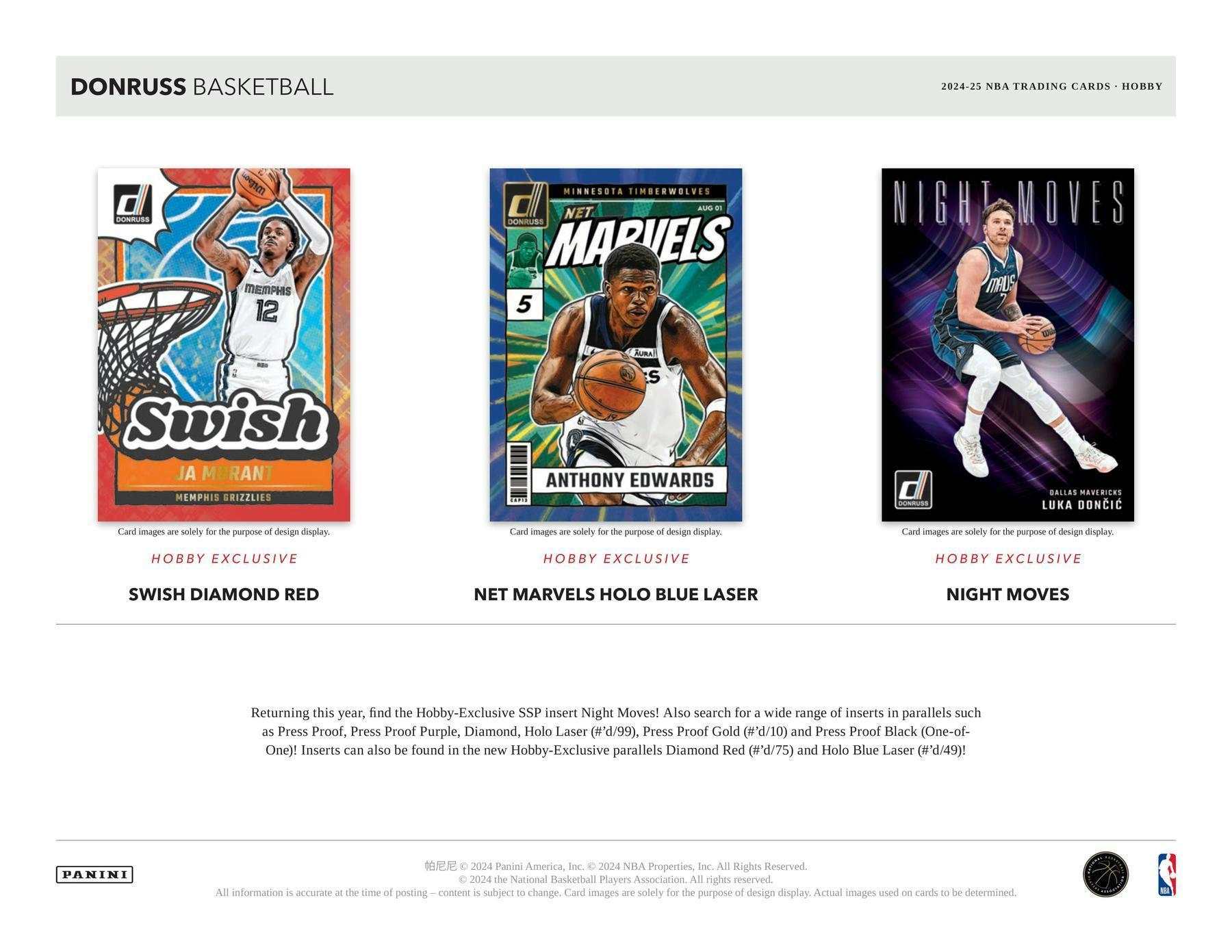 2024-25 Panini Donruss Basketball Hobby Pack