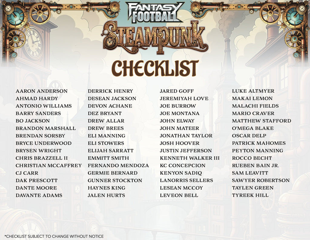 2026 Wild Card Fantasy Football: Steampunk Hobby Box