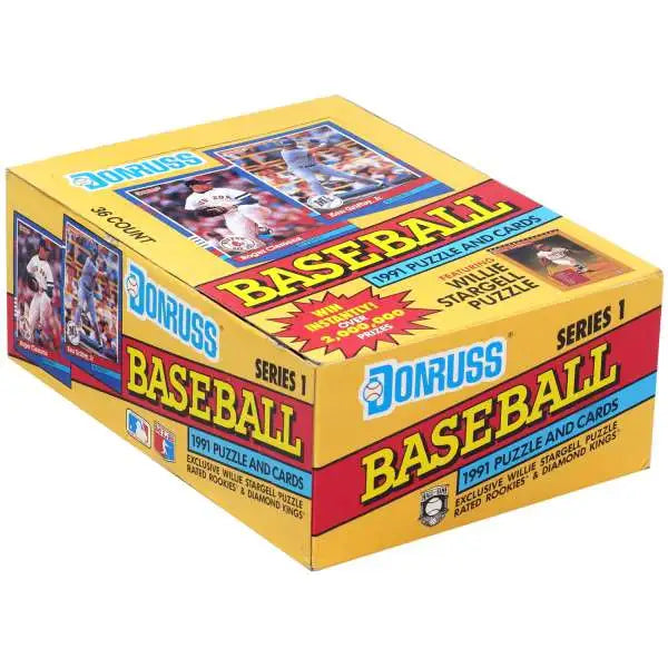 1991 Donruss Baseball Series 1 Wax Pack