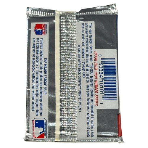 1989 Upper Deck High Series Baseball Hobby Pack
