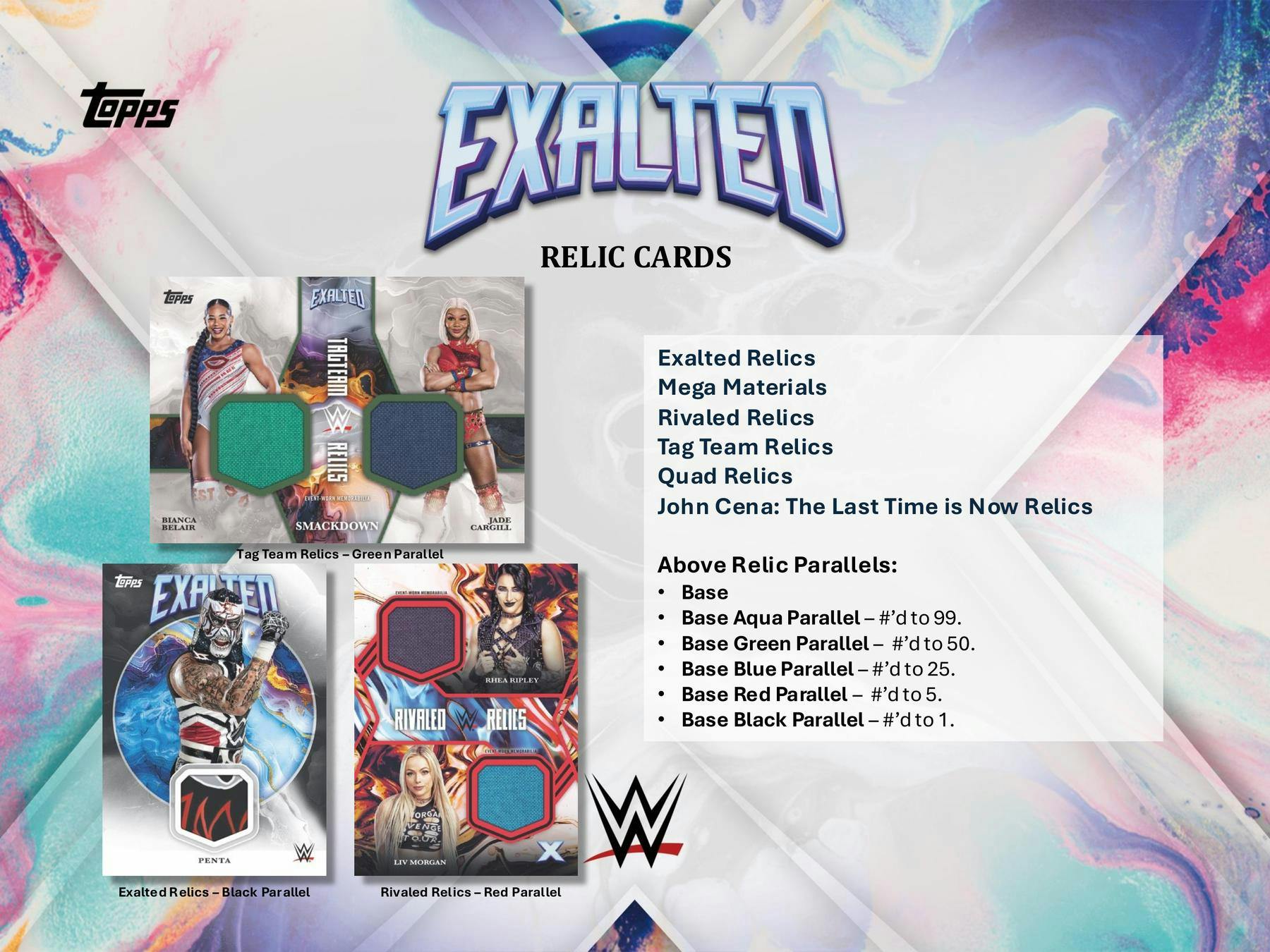 2025 Topps WWE Exalted Wrestling Hobby 10-Box Case (4/1)