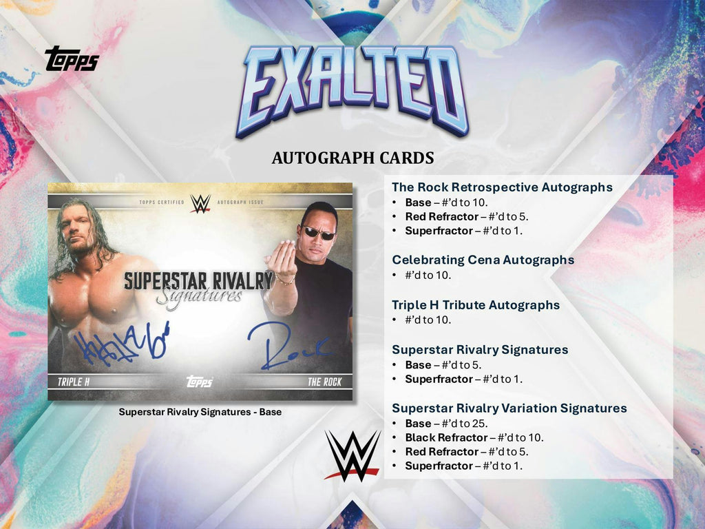 2025 Topps WWE Exalted Wrestling Hobby 10-Box Case (4/1)