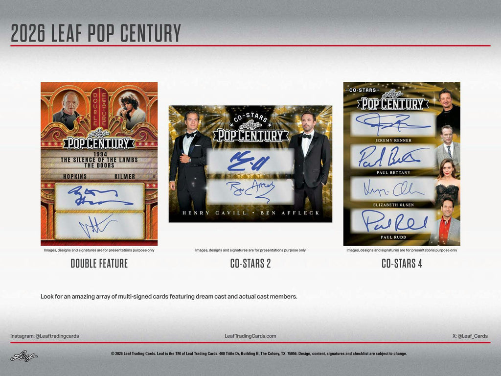 2026 Leaf Metal Pop Century Hobby 10-Box Case (3/27)