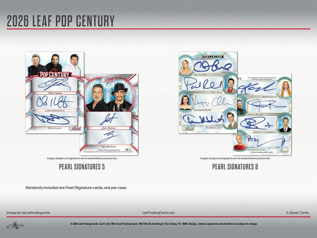 2026 Leaf Metal Pop Century Hobby 10-Box Case (3/27)