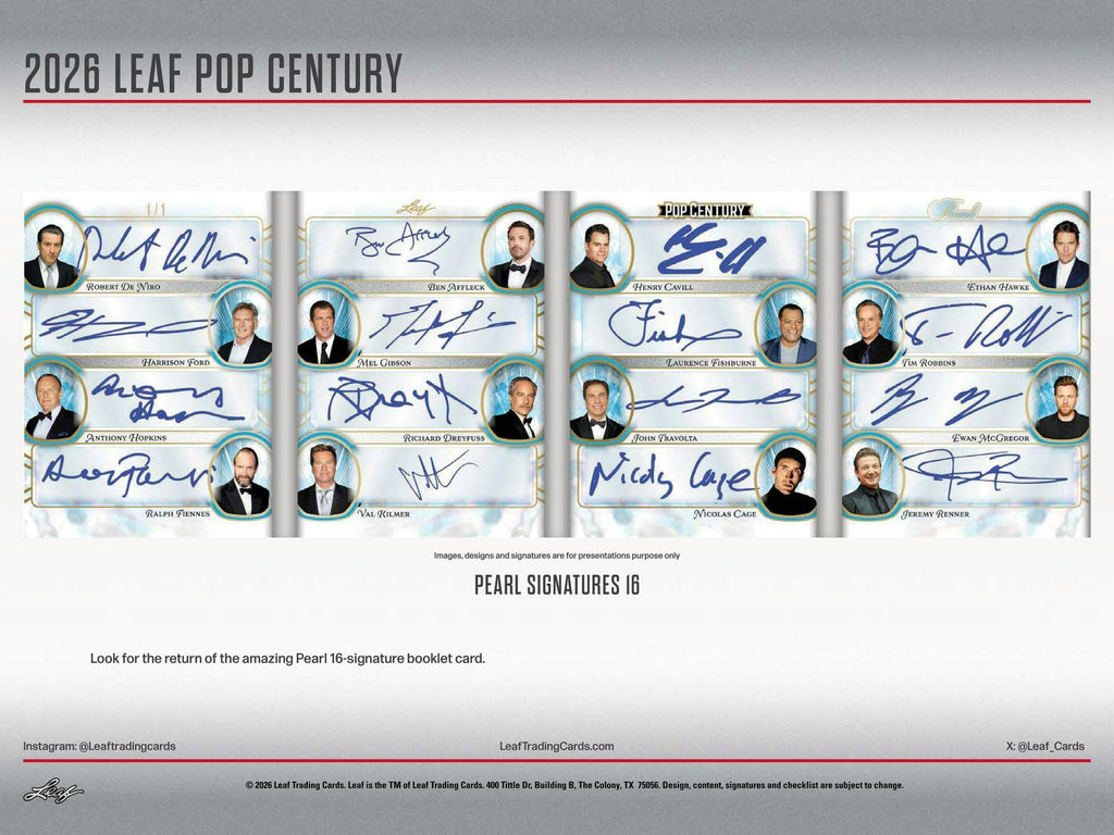 2026 Leaf Metal Pop Century Hobby 10-Box Case (3/27)