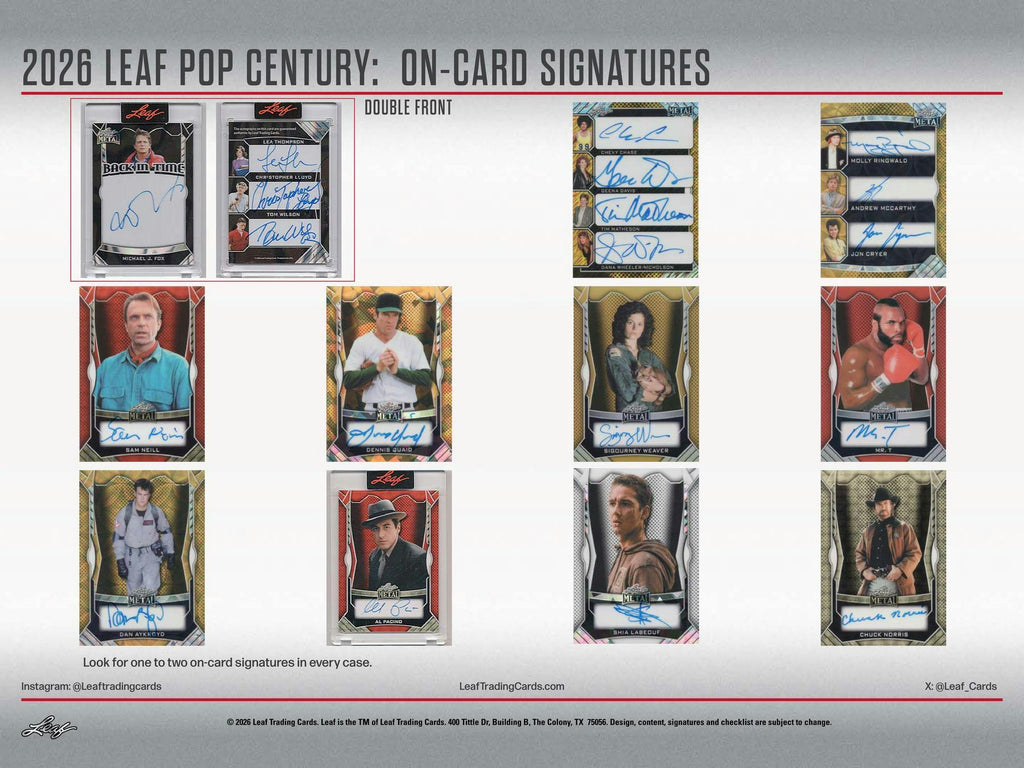 2026 Leaf Metal Pop Century Hobby 10-Box Case (3/27)