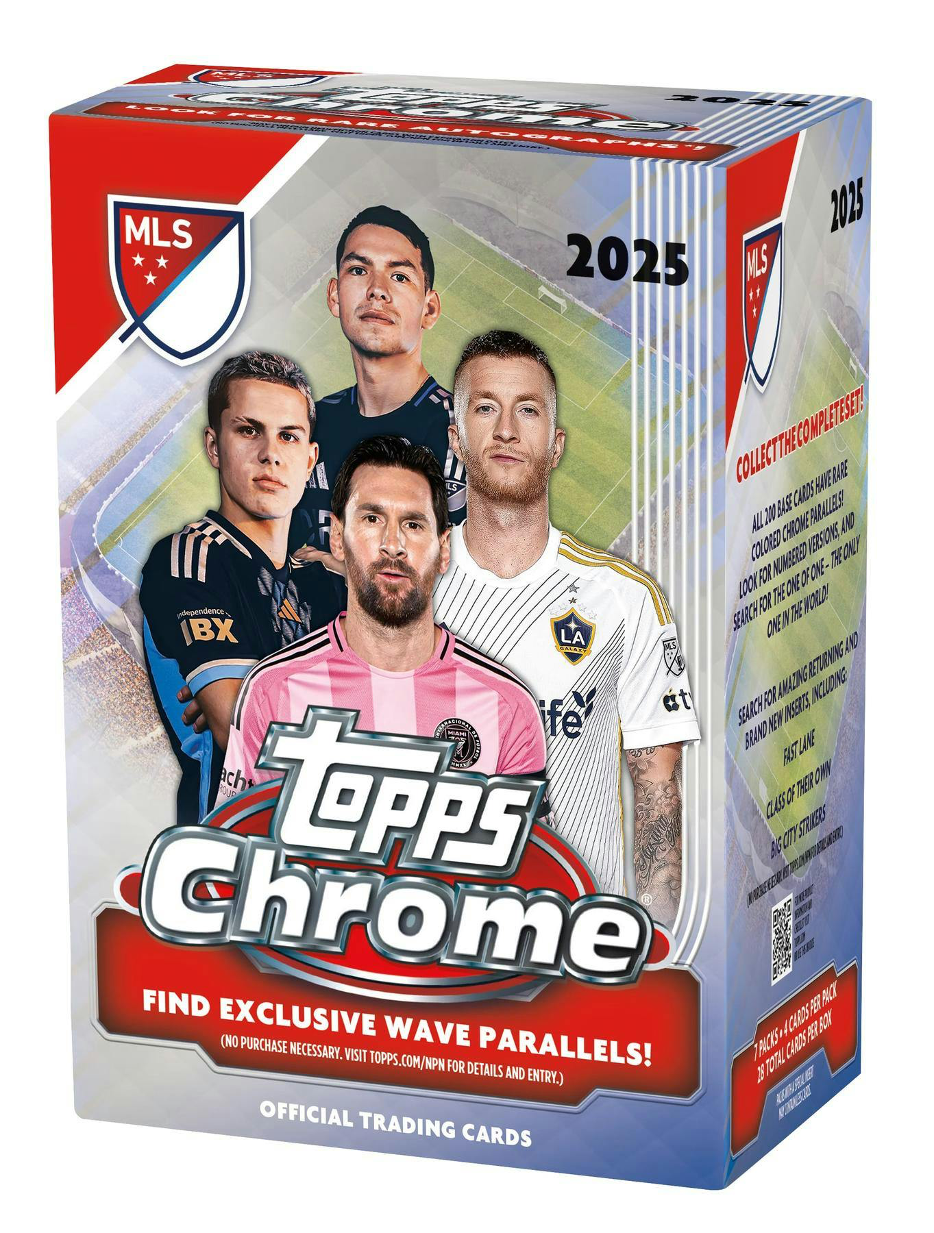 2025 Topps MLS Major League Soccer Chrome Blaster Box (3/24)