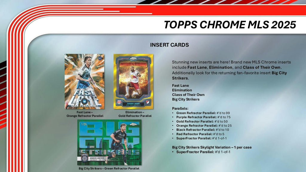 2025 Topps MLS Major League Soccer Chrome Blaster Box (3/24)