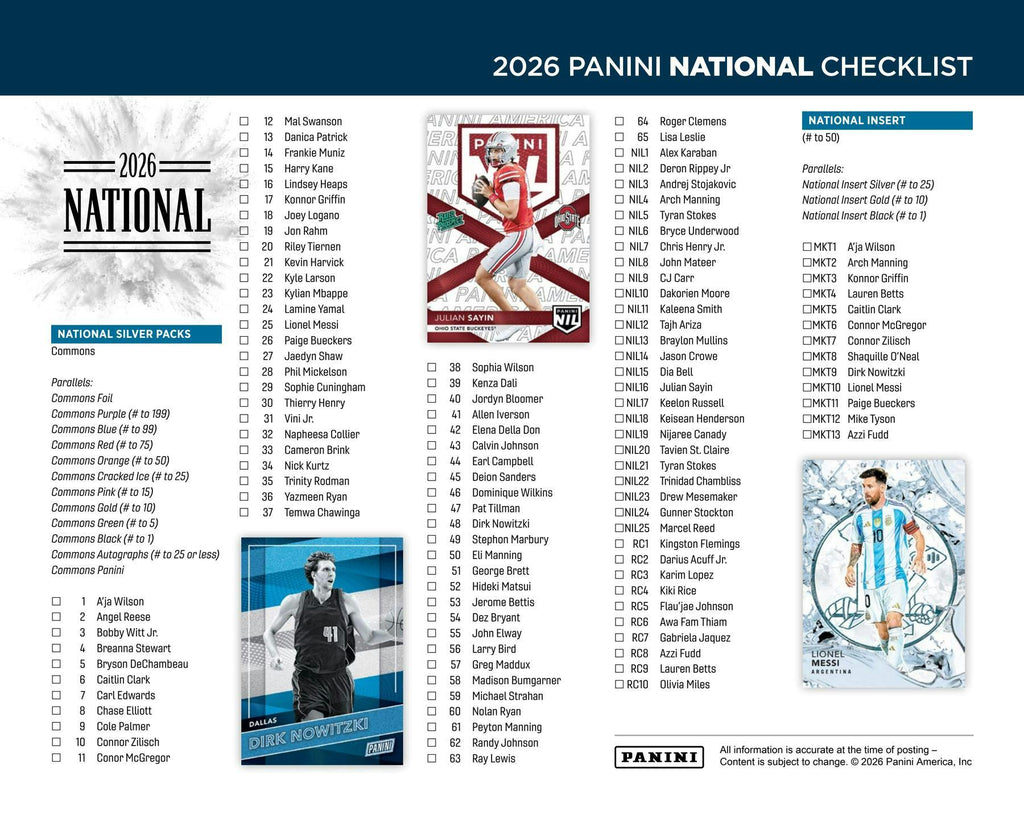2026 Panini National VIP Exclusive Caitlin Clark/Breaker Pack Sealed Box