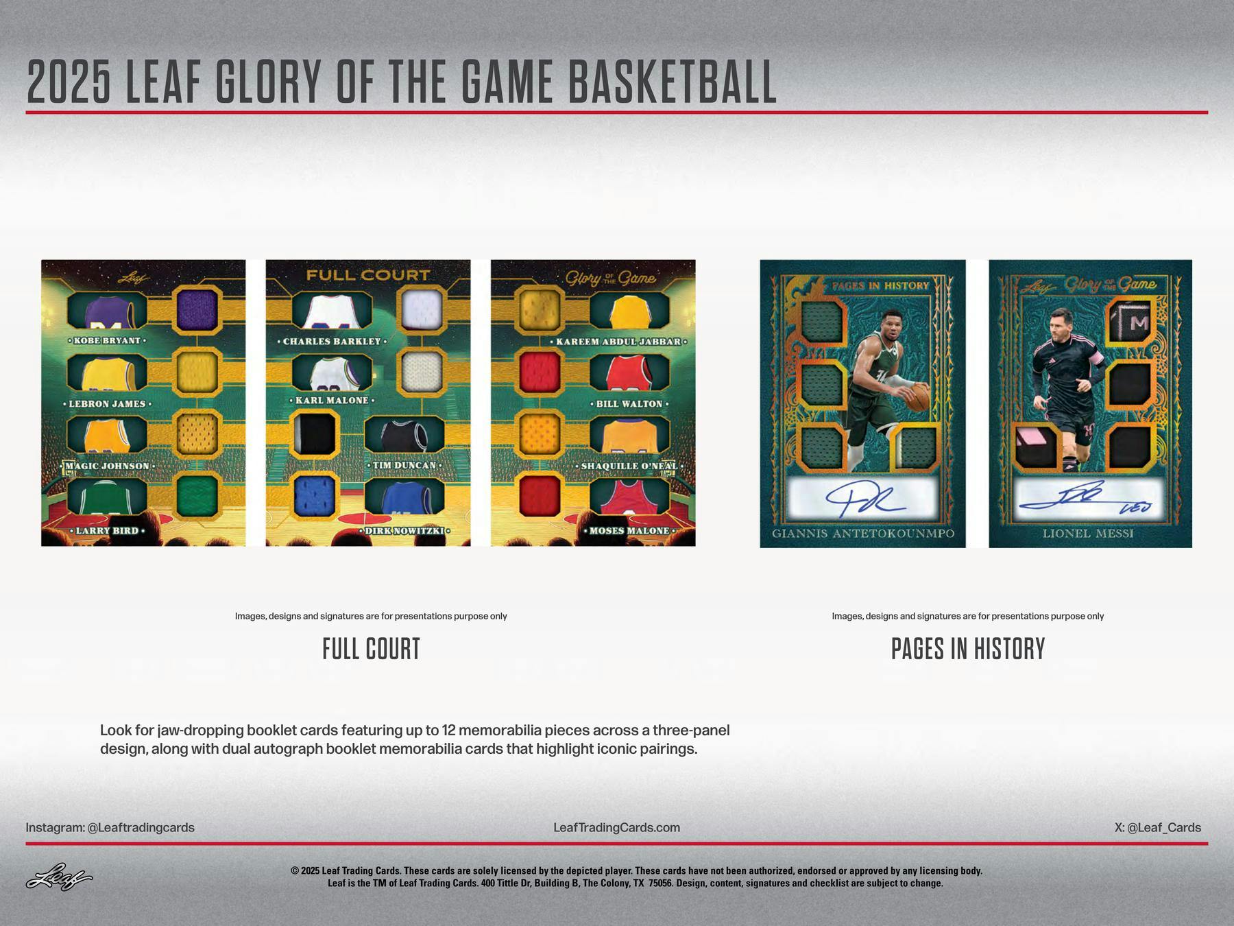 2025 Leaf Glory of the Game Basketball Hobby Box