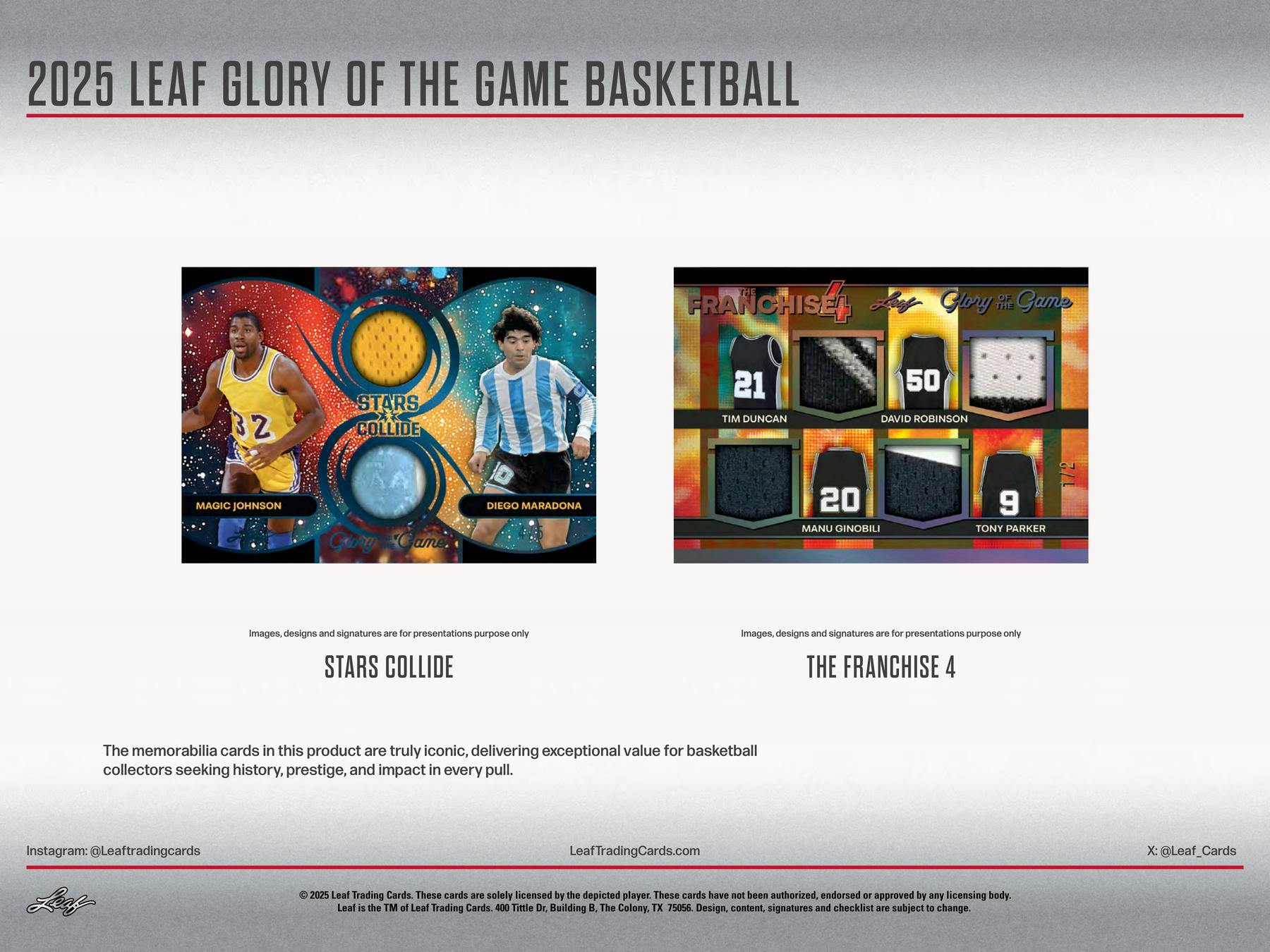 2025 Leaf Glory of the Game Basketball Hobby Box