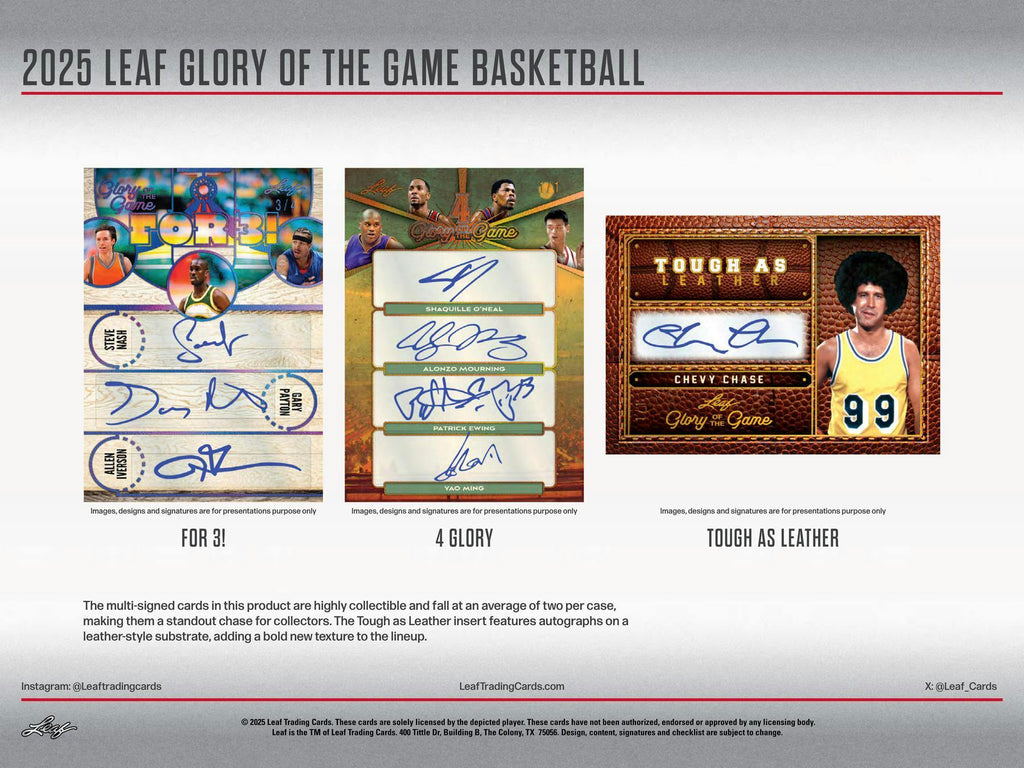 2025 Leaf Glory of the Game Basketball Hobby Box