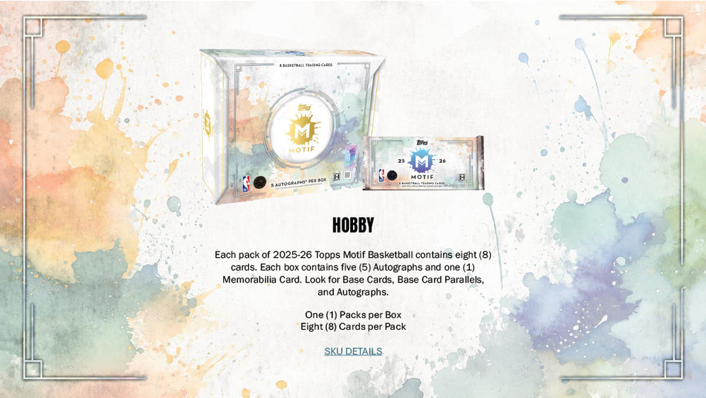 2025-26 TOPPS MOTIF BASKETBALL HOBBY 3-BOX CASE (Presell 8/20)