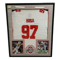 Nick Bosa (Ohio State #97) Framed Autographed Jersey w/ Beckett COA