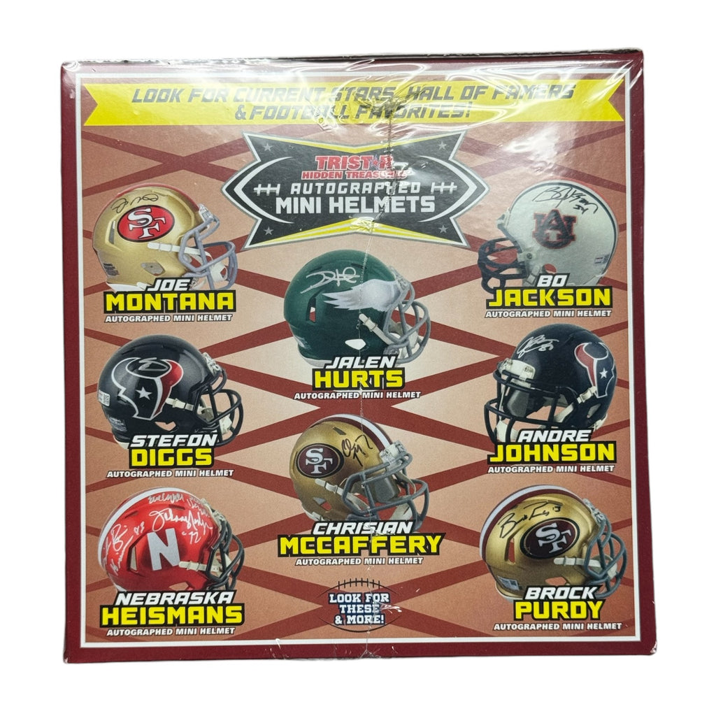 2024 TriStar Hidden Treasures Autographed Football Mini Helmet (Season Edition) Hobby Box