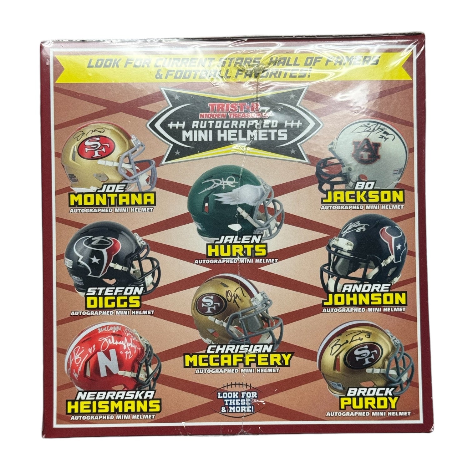 2024 TriStar Hidden Treasures Autographed Football Mini Helmet (Season Edition) Hobby Box