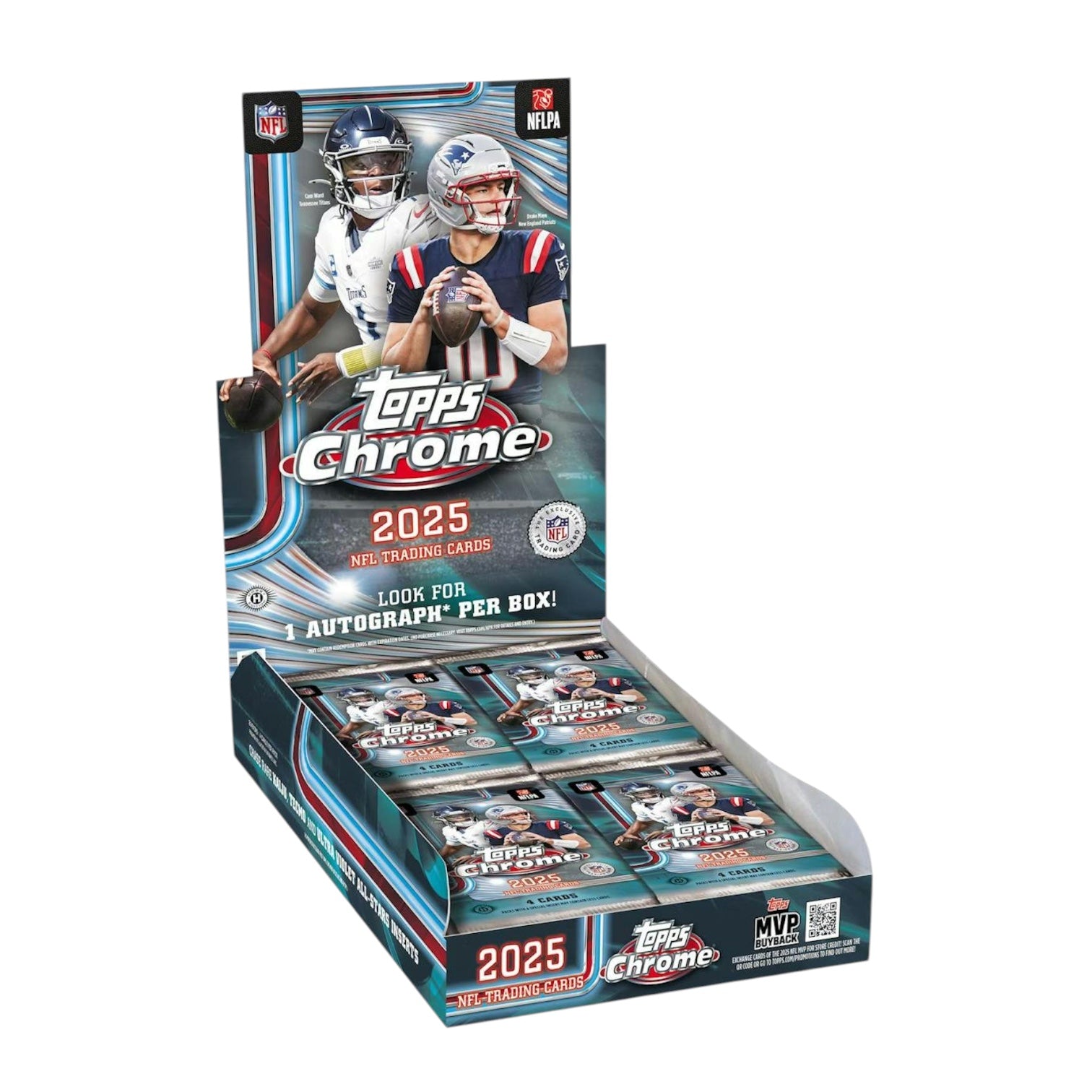 2025 Topps Chrome Football Hobby Box (4/15)