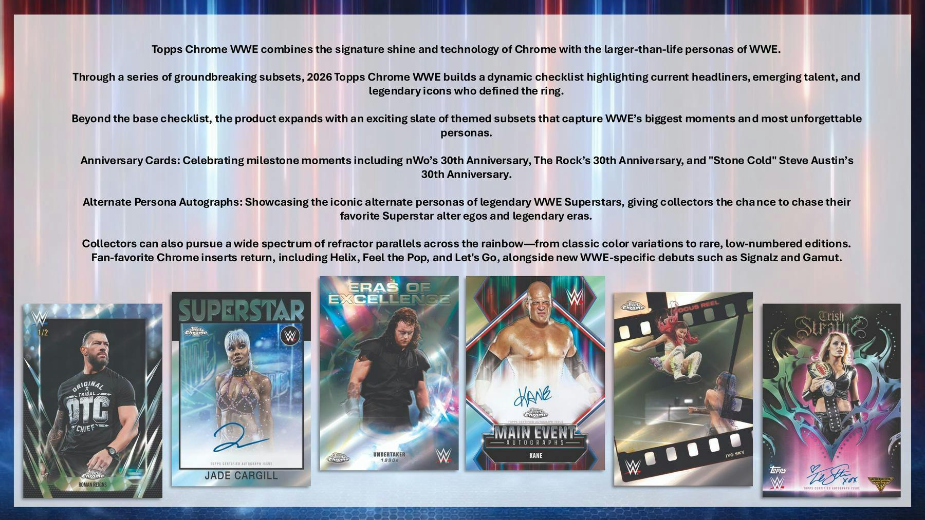 2026 Topps Chrome WWE Wrestling Blaster Box (4/17)